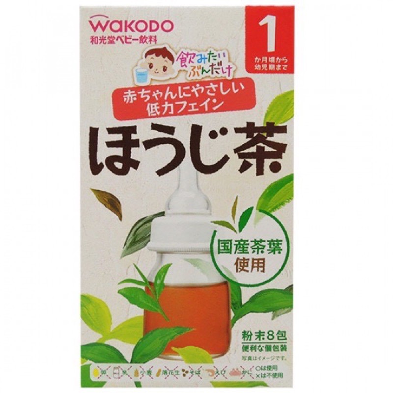 Trà Wakodo Nhật thanh nhiệt cho bé vị Trà Xanh / Lúa Mạch / Điện Giải / Hoa Quả