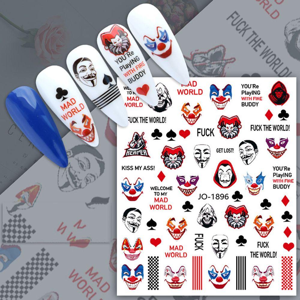 Sticker Dán Móng Họa Tiết Halloween Thời Trang