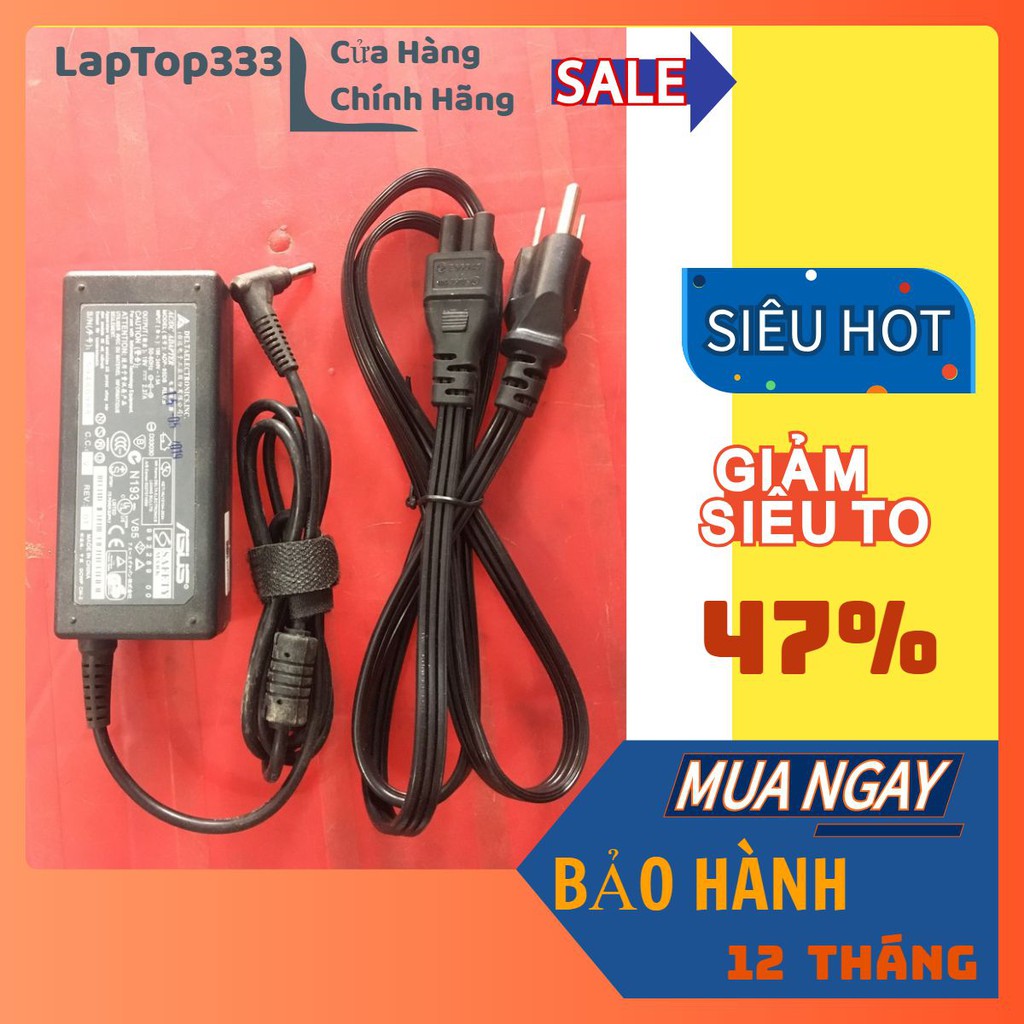 Sạc laptop Asus chân nhỏ 19V-2.37A