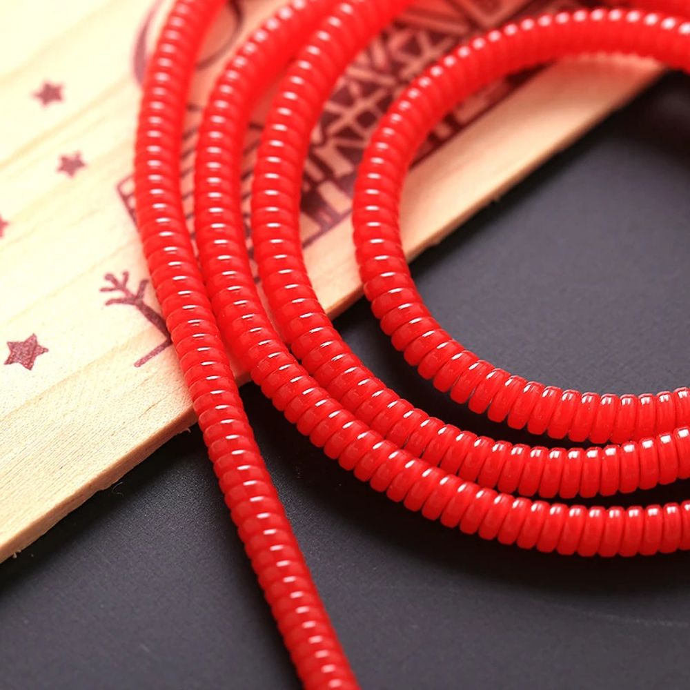 Vỏ bọc bảo vệ dây cáp sạc USB màu trơn cho Android IPhone 60cm