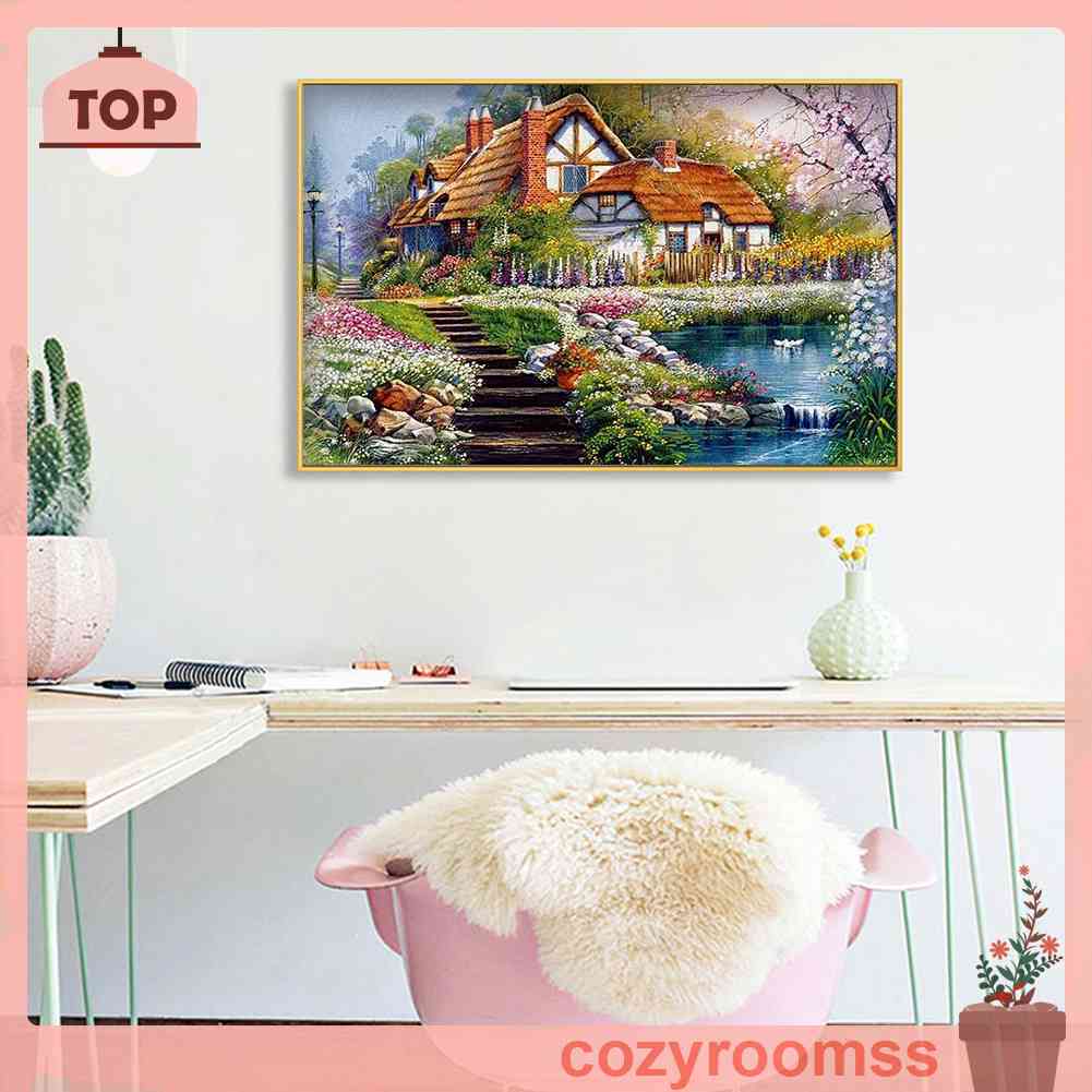 Bộ Tranh Thêu Chữ Thập Tự Làm 11CT Hình Ngôi Nhà Xinh Xắn