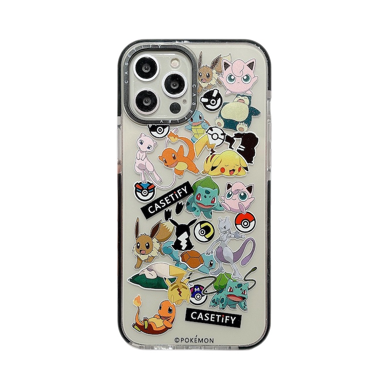 Ốp Điện Thoại Trong Suốt Họa Tiết pokemon Cho iphone 15 14 13 12 11 pro max mini x xs xr 6 6s 7 8 plus