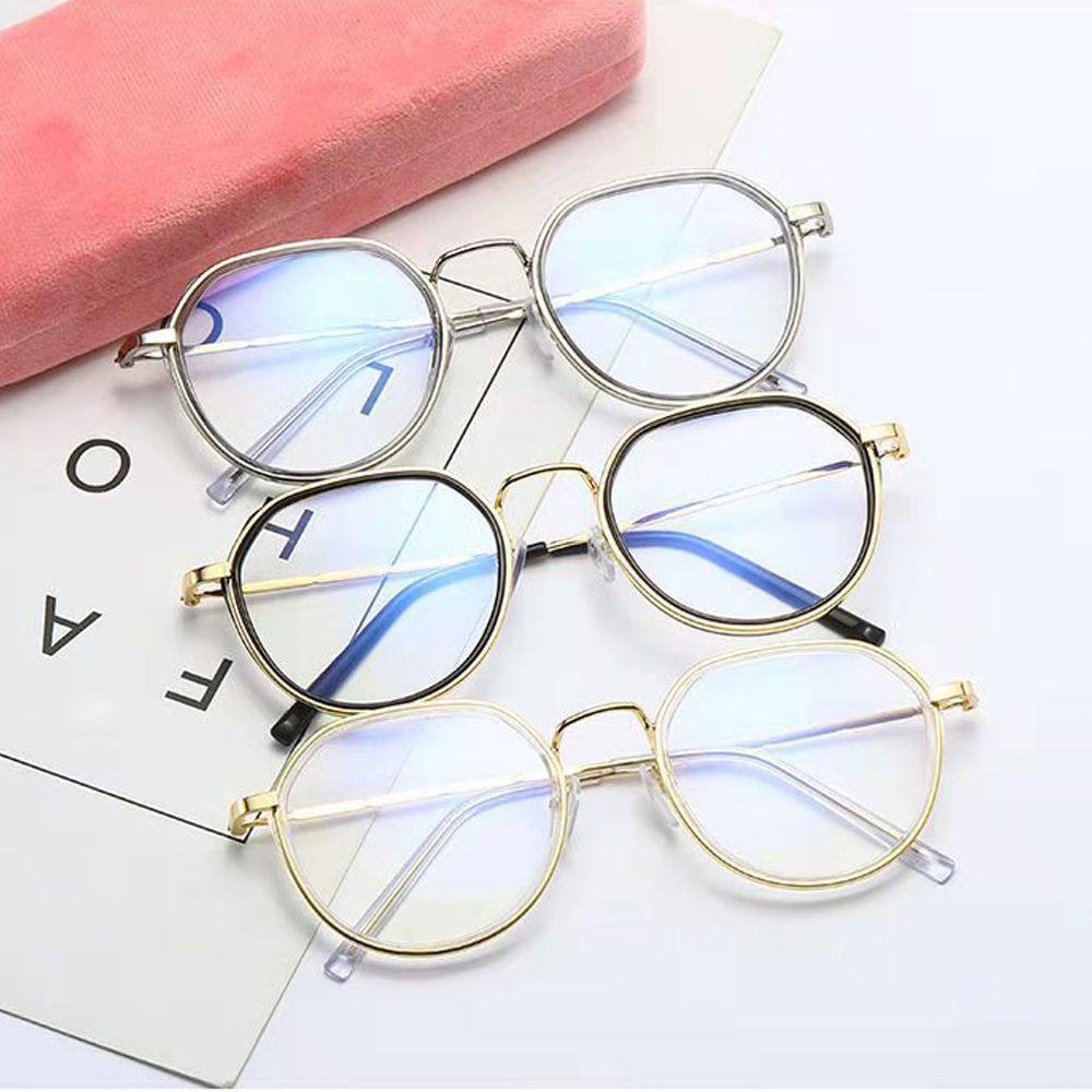 Mắt Kính Gọng Lớn Trong Suốt Phong Cách Vintage Cho Nam