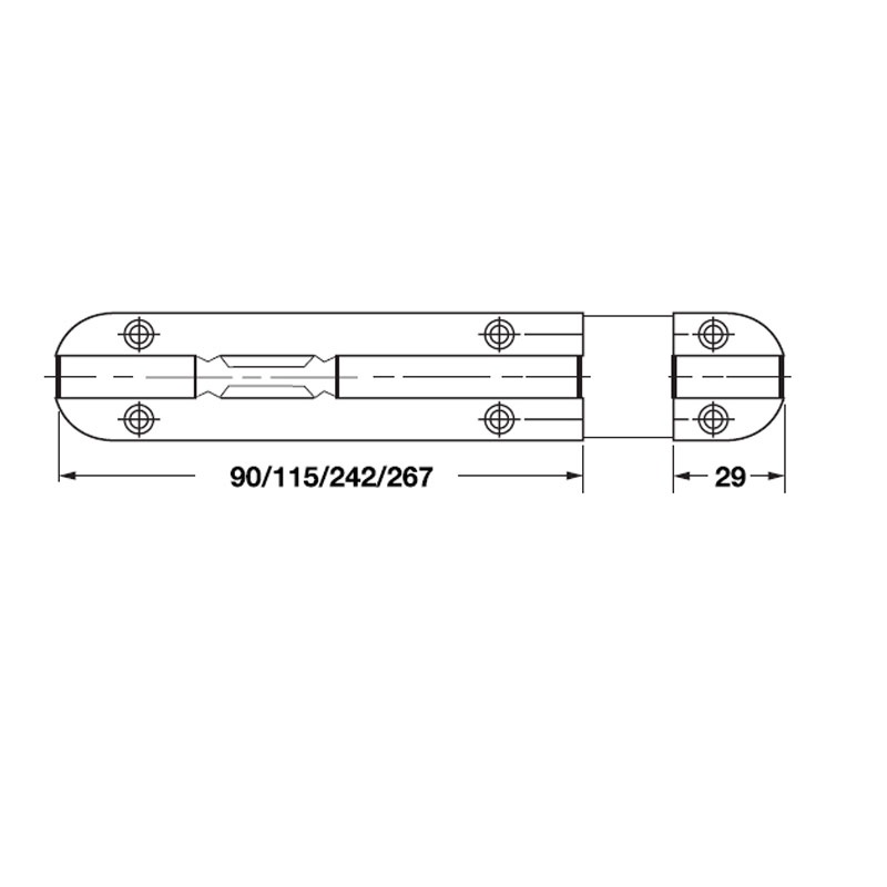 Chốt cửa 152 mm HAFELE chính hãng