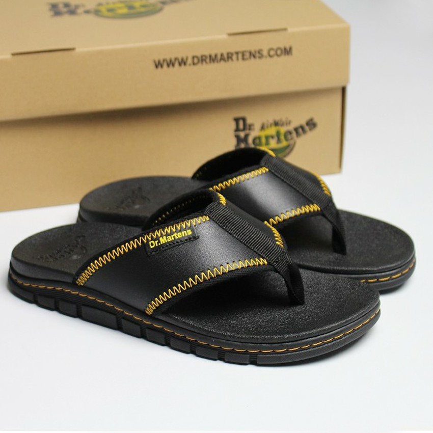 Dép Da Nam Quai Kẹp Dép Dr Martens Athens Thong Thailan Full Hộp 65Dr6