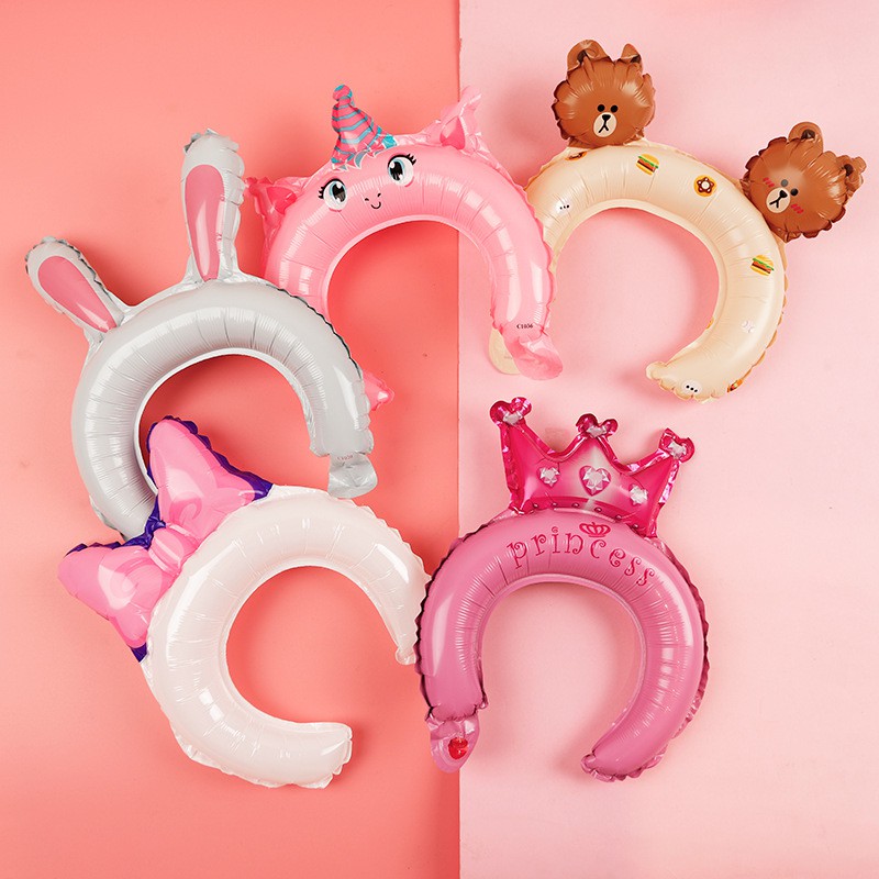 Băng Đô Động Vật Dễ Thương Bong Bóng