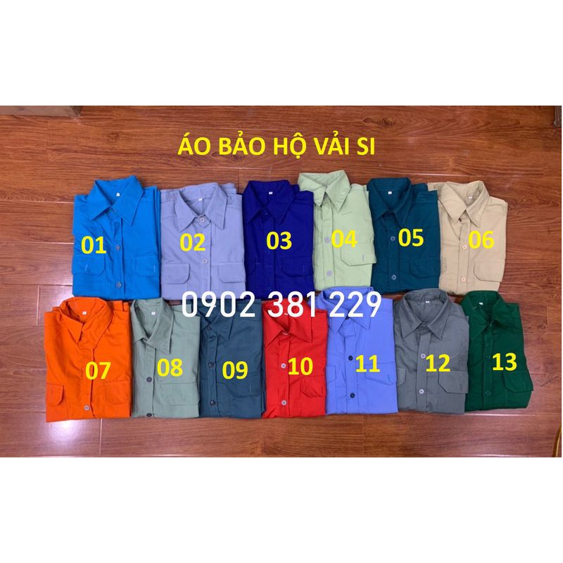 Áo đồng phục công vải si giá rẻ, thoáng mát