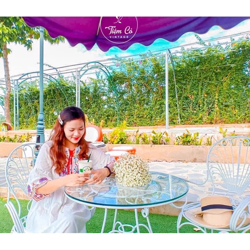 Đầm Thêu Hoa Vintage Thổ Cẩm Nữ Thời Trang Du Lịch Bohemian By Cói Vintage