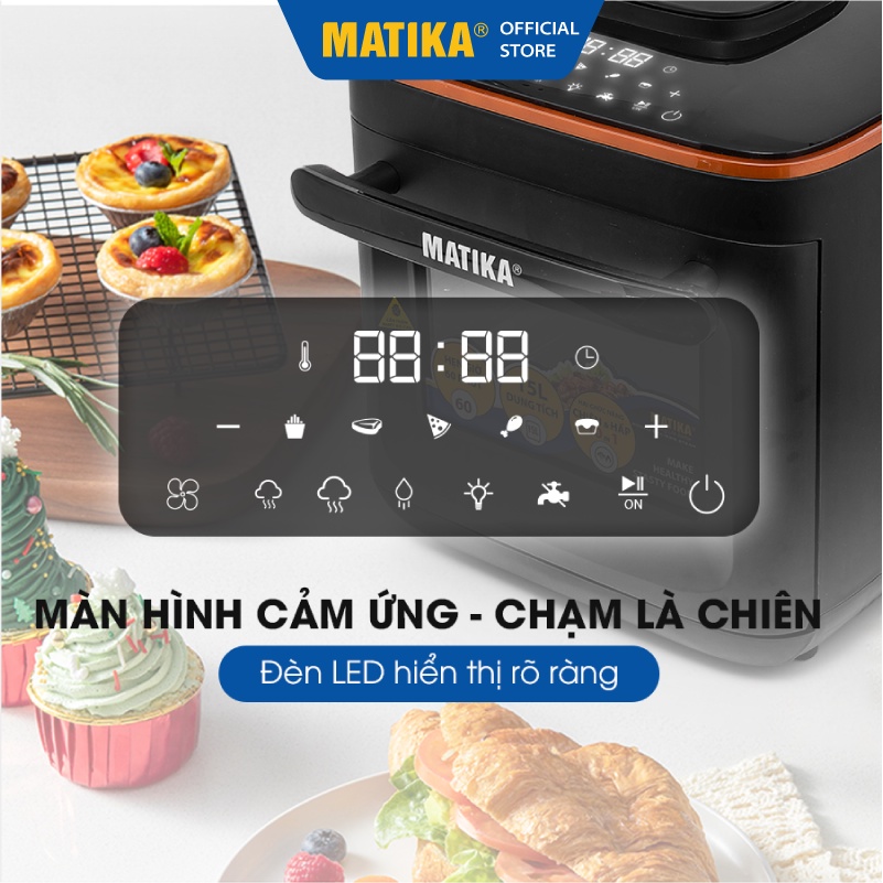 [Mã BMBAU300 giảm 10% đơn 499K] Nồi Chiên Hơi Nước MATIKA 15l MTK9315