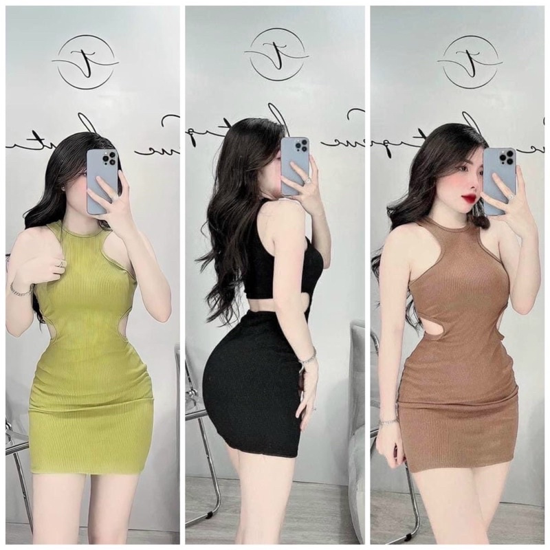 VÁY BODY BA LỖ / ĐẦM BODY CUTOUT