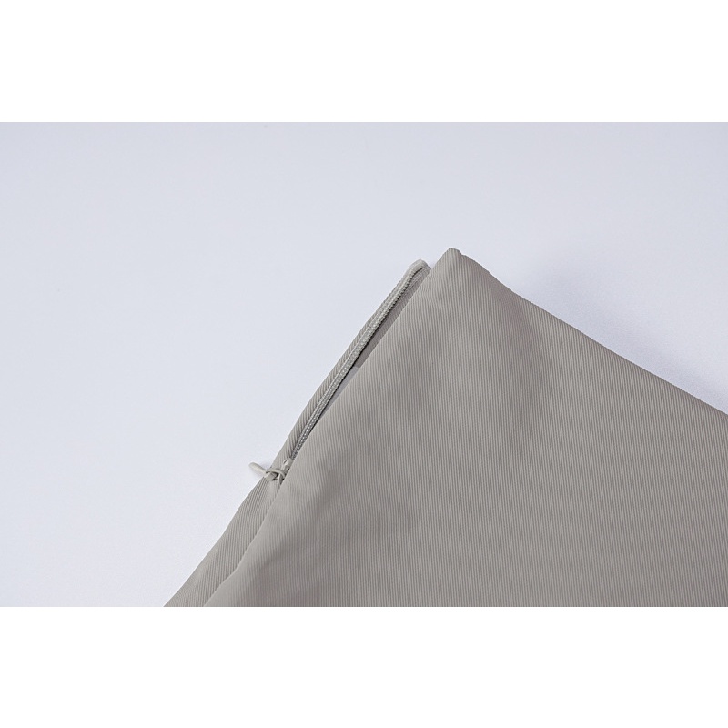 DUNEA Chân Váy Dài Lưng Cao Xẻ Tà Phối Khóa Kéo Phong Cách Đường Phố Cá Tính Cho Nữ