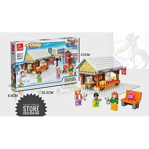 [Hot] Lego Jie Star 20527 Lắp Ráp Cửa Hàng Bán Thức Uống Nóng Mùa Đông ( 229 Mảnh ) [ Có Sẵn ]