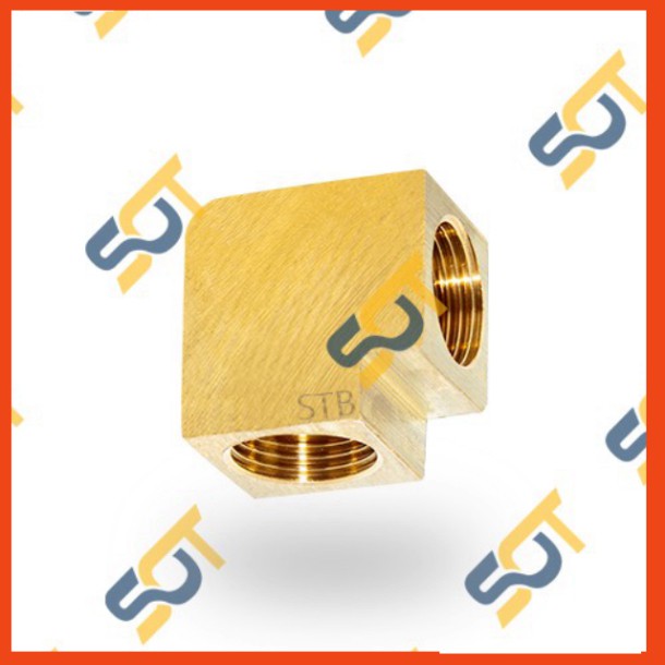 Co hai đầu ren trong (phay) (brass pipe fitting female elbow) - Bằng đồng