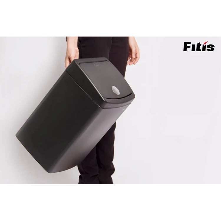 Thùng rác ấn nút mở nắp Fitis 12,15 lít