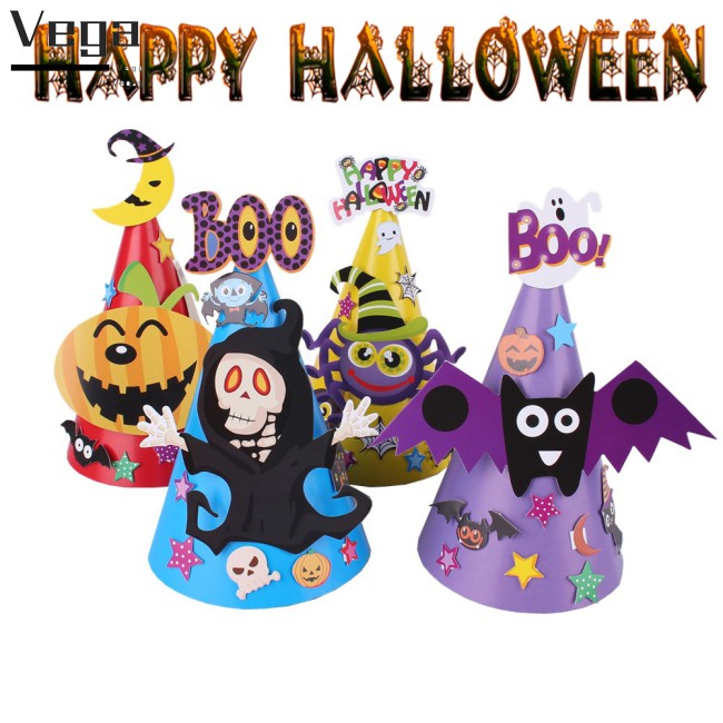 Nón trang trí thiết kế chủ đề Halloween hoạt hình cho bé