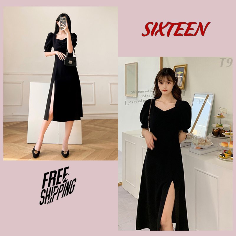 Váy Nữ, Đầm Nữ Dáng Dài Xẻ Tà Điệu Đà SIXTEEN.