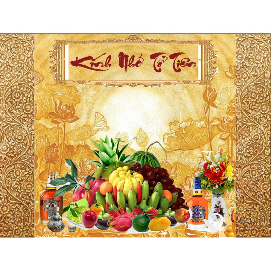 Tranh dán tường 3D Phòng thờ thờ 80cm*1m2