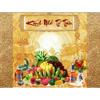 Tranh dán tường 3D Phòng thờ thờ 80cm*1m2