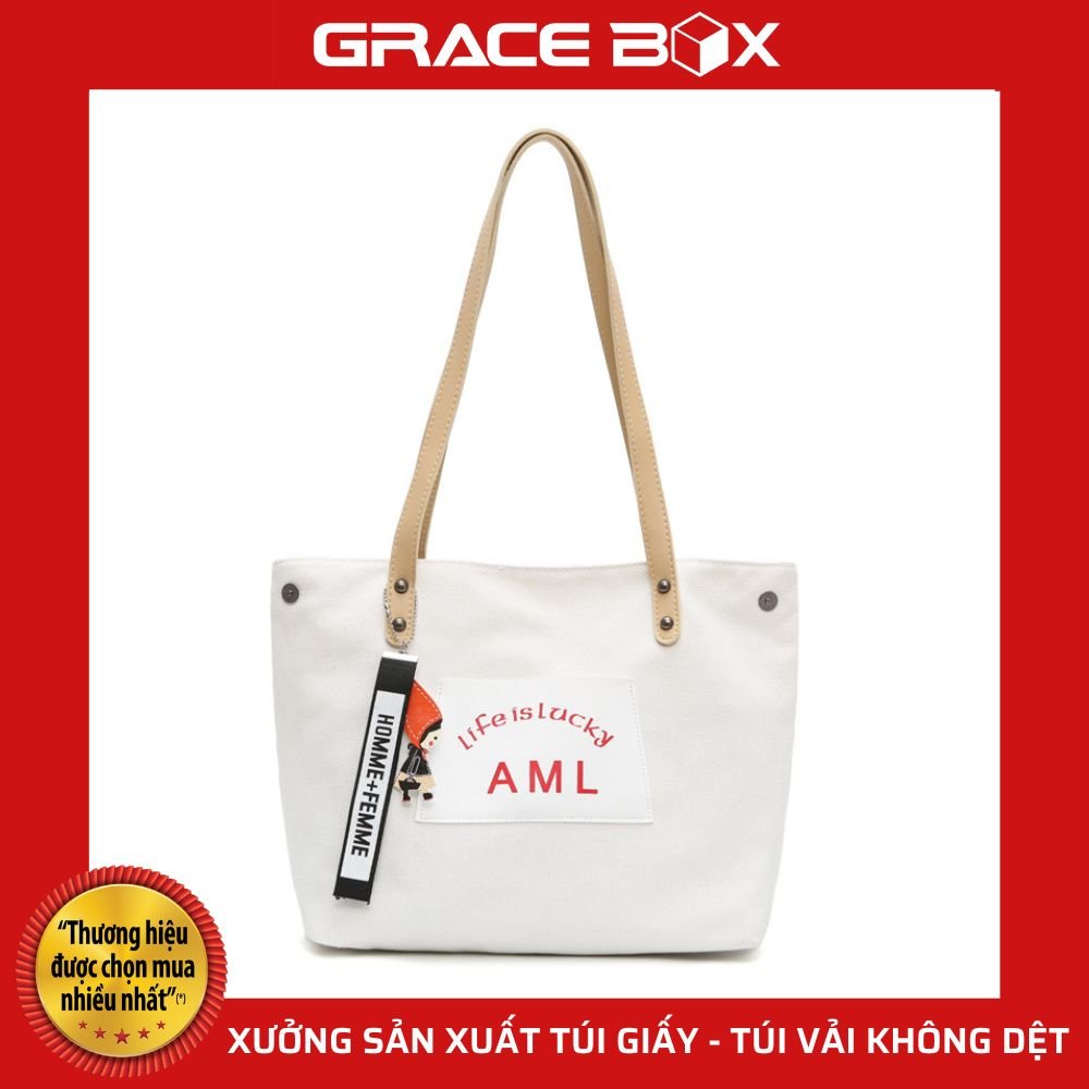 Túi Vải Canvas AML Cực Chất - Siêu Thị Bao Bì Grace Box