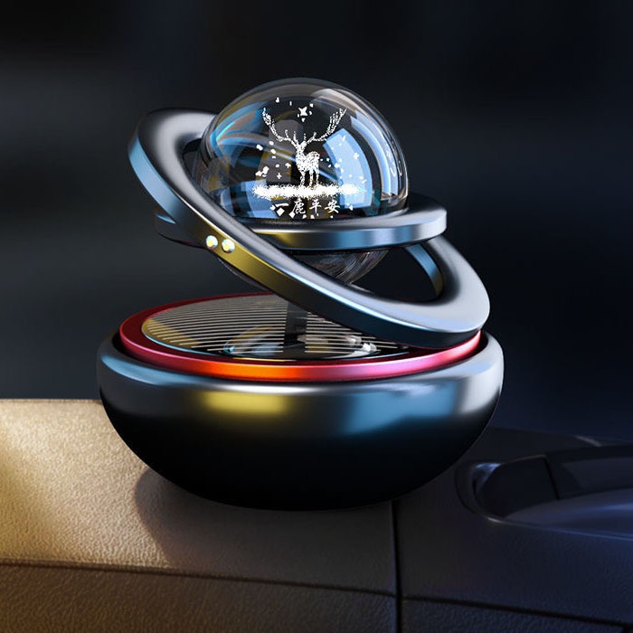 Sáp Thơm Ô Tô, Vòng Xoay Vô Cự để taplo, Nước Hoa Khửi Mùi Cao Cấp Gắn Taplo Tự Quay Bằng Năng Lượng Mặt Trời siêu thơm