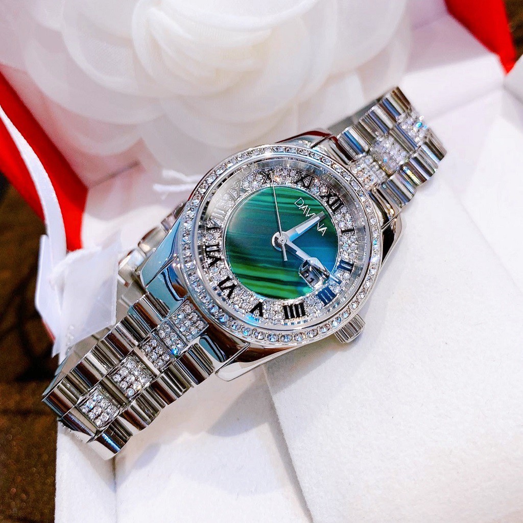 Đồng Hồ Nữ Davena 61803 Silver Chính Hãng 34mm