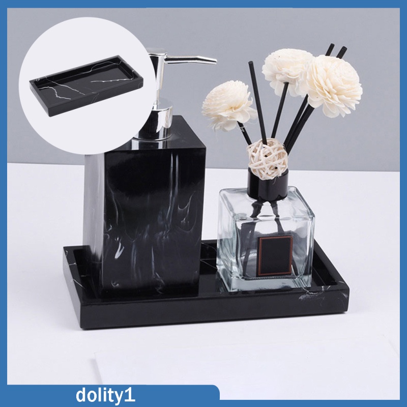 Khay đựng trang sức/ mỹ phẩm/ đồ dùng nhà tắm họa tiết đá cẩm thạch