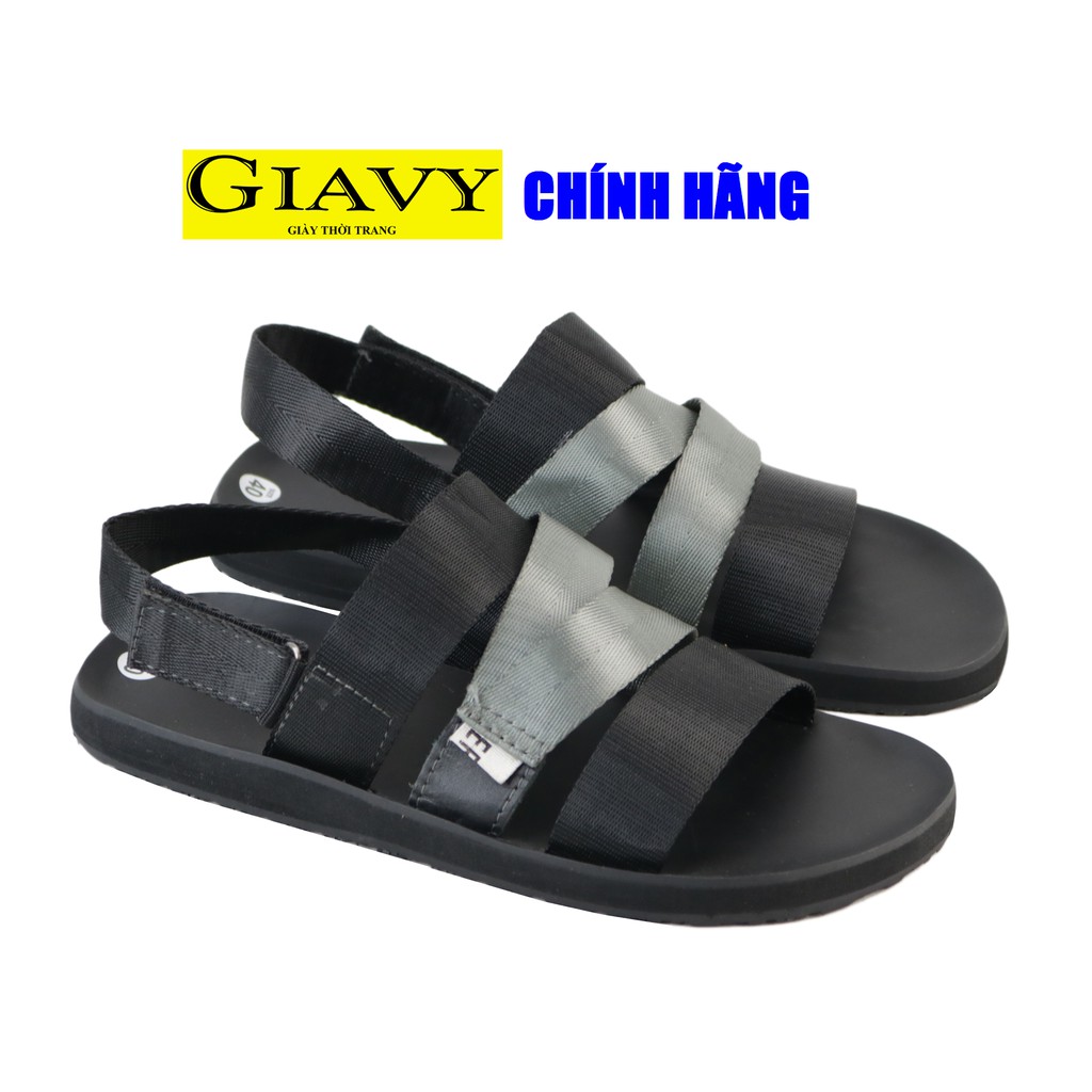 Giày sandal 4 dây quai ngang phối chéo Giavy SL524