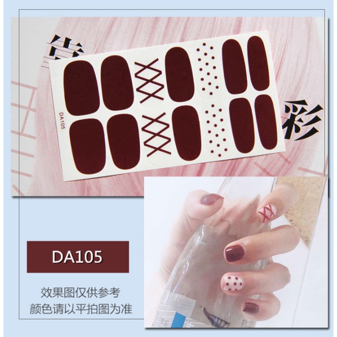 Dán móng tay ❌ 3D Korean Style Fashion nail sticker loại tốt [DA100-120]