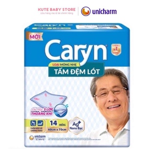 Tấm đệm lót caryn 14 miếng 60cmx 70cm . hsd 2026