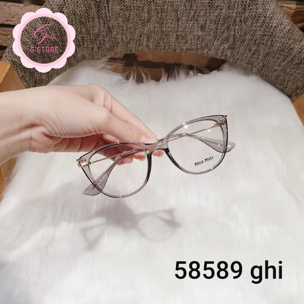 Gọng Cận Mắt Mèo Gọng Mảnh Kim Loại Bền Đẹp 58589 Gstore