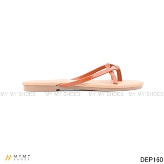 Dép bệt kẹp tông dây da sần rắn my my shoes