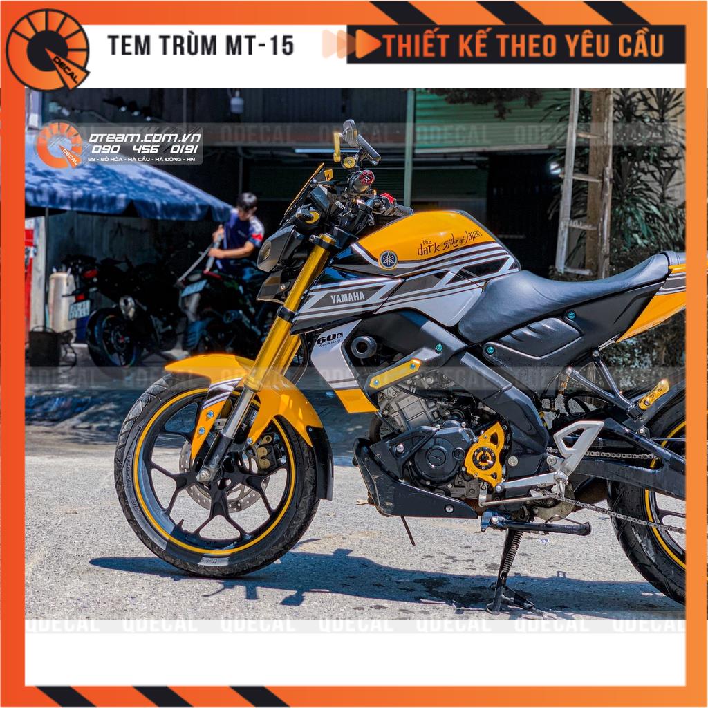 Tem trùm MT15 decal 3 lớp kiểu kỷ niệm 60 năm YAMAHA thiết kế theo yêu cầu