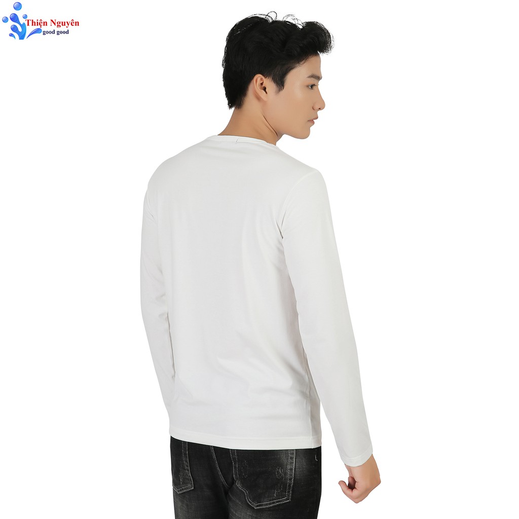 Áo thun nam dài tay cổ tròn body co dãn 4 chiều cao cấp (Thiện Nguyên shop) | BigBuy360 - bigbuy360.vn