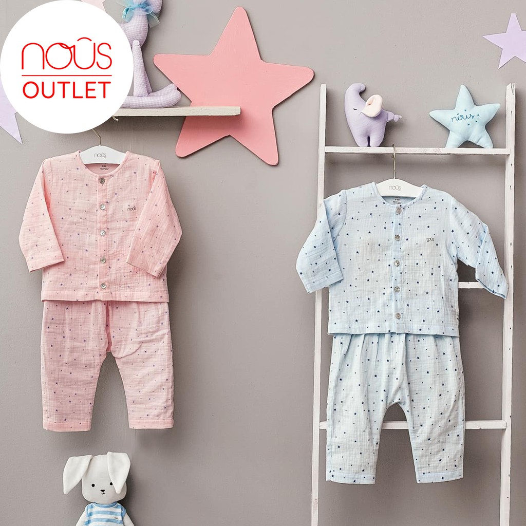 Bộ cài thẳng dài nous từ 0-3m đến 9-12m mỏng hè