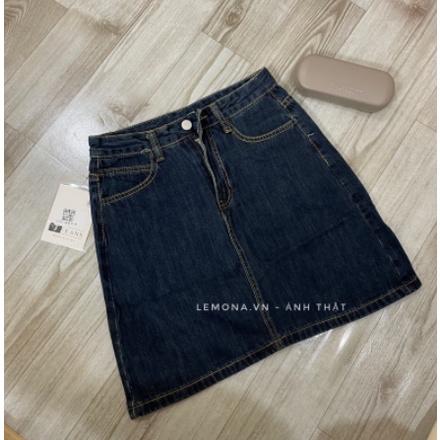 Chân váy jean lưng cao thời trang tùy chọn kích thước dành cho nữ