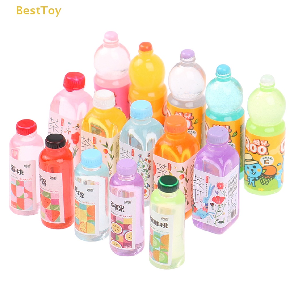 Set 5 Chai Nước Ép 1: 12 Dùng Để Trang Trí Nhà Búp Bê