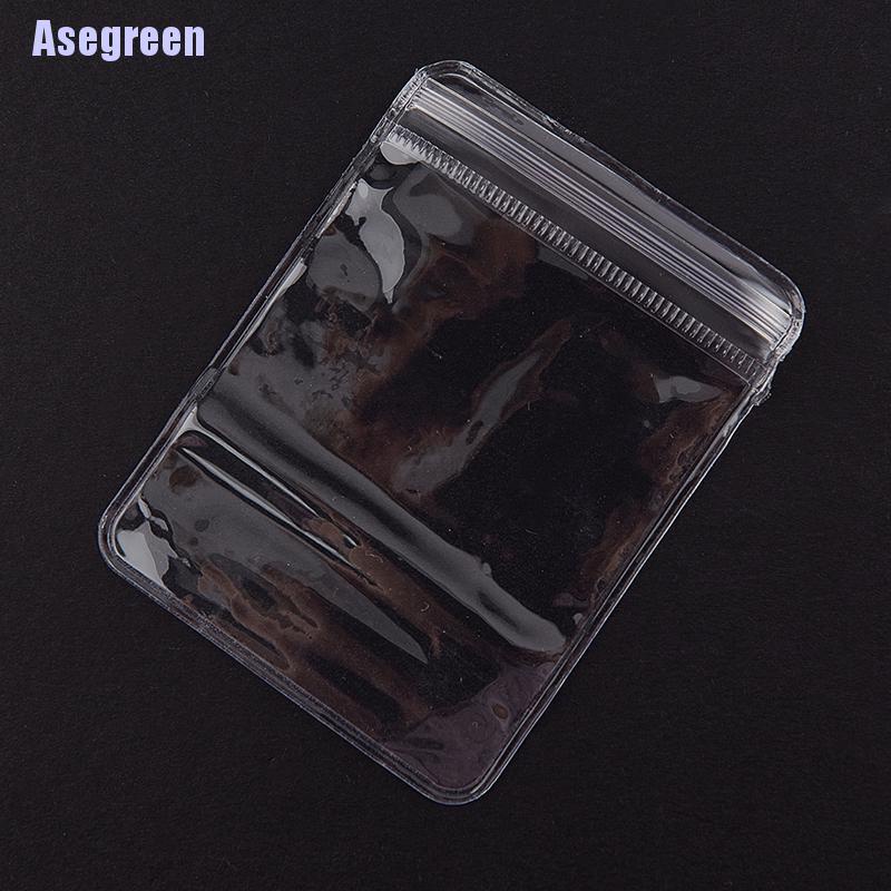 Set 20 bao túi zip nhựa PVC hai mặt trong suốt đựng trang sức tiện dụng