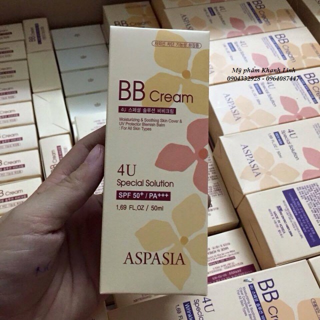 Kem Nền Aspasia BB Cream 4U Chống Nắng SPF50 50ml | BigBuy360 - bigbuy360.vn