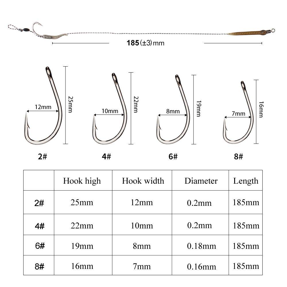 Danilo Móc Câu Cá Bằng Thép Carbon 18.5cm