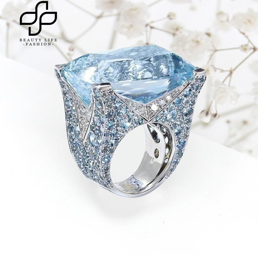 Nhẫn đính hôn nữ mặt Cubic