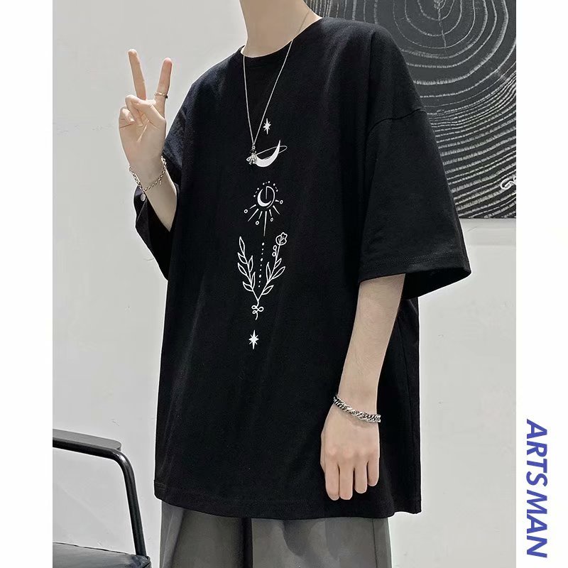 Áo Thun Tay Ngắn Dáng Rộng Phong Cách Harajuku Hàn Quốc Thời Trang Mùa Hè Cho Nam Và Nữ 2022 Size M-8XL