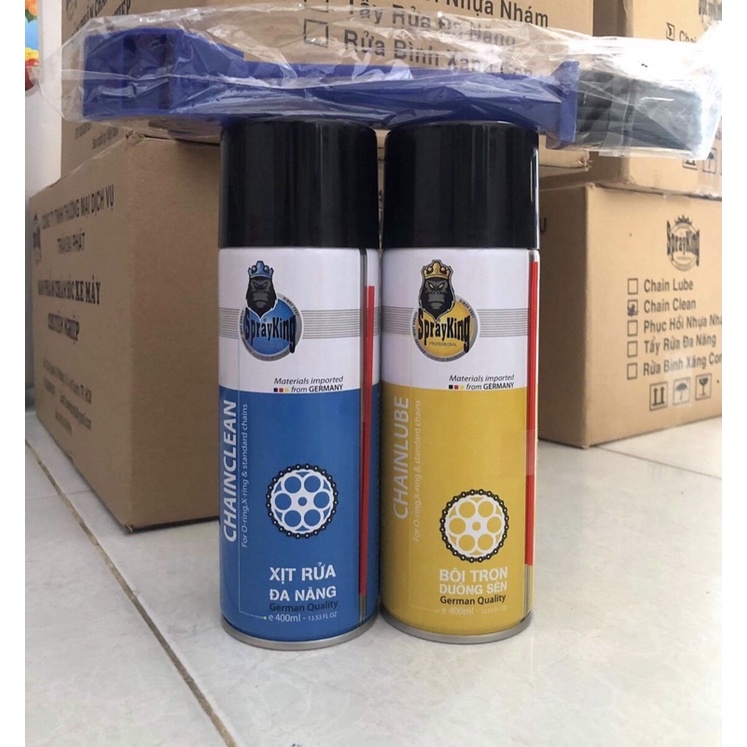 Combo rửa sên dưỡng sên sprayking tặng bàn chải
