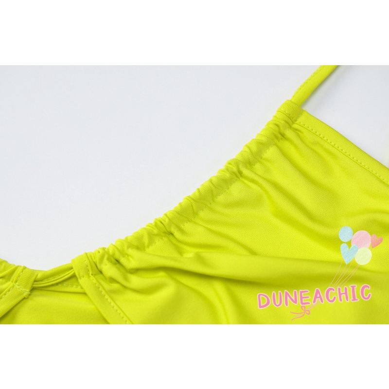 DUNEA Đầm Dây Xếp Ly Hở Lưng Xẻ Tà Kiểu Đường Phố Gợi Cảm Cho Nữ