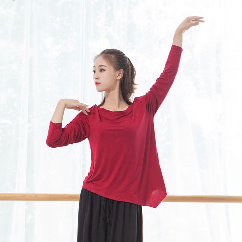 Áo Thun Thể Thao Tay Dài Dáng Rộng Thiết Kế Năng Động Hợp Thời Trang Cho Bạn Gái