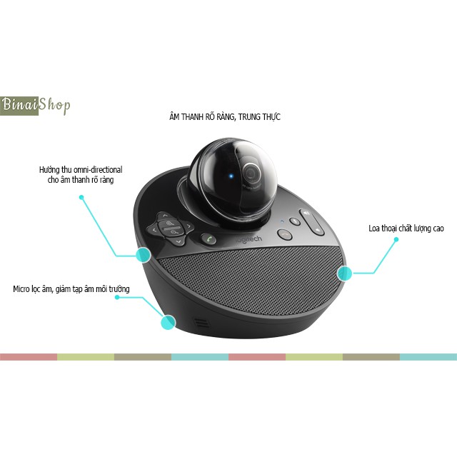  [BH: 24 tháng] Webcam kèm loa hội thảo Logitech BCC950