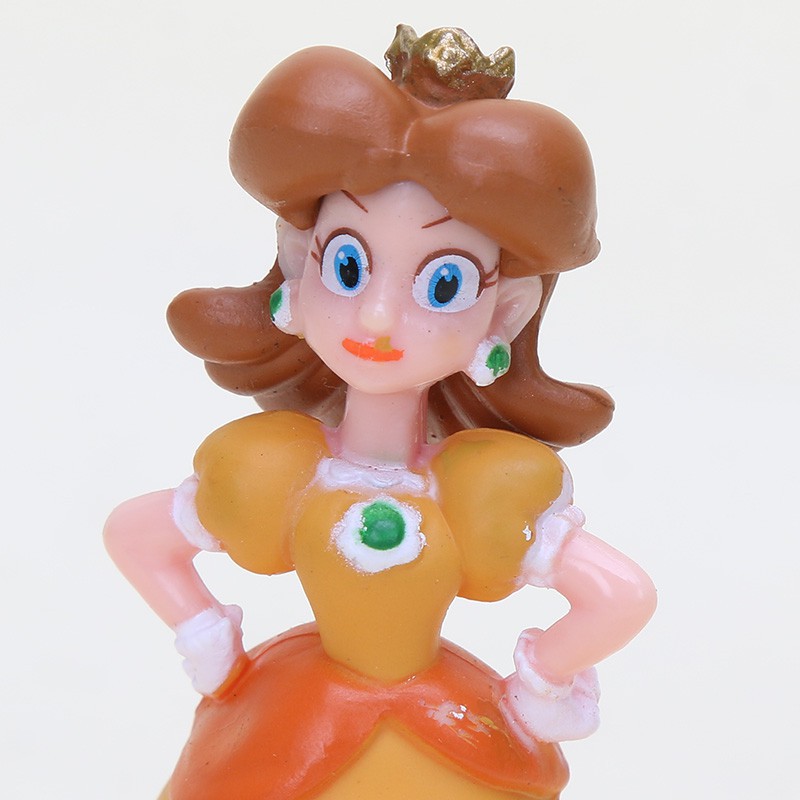 22 tượng PVC 3-7cm Mario Luigi Wario Toad Bowser Yoshi Peach Daisy Goomba Koopa Super Mario Bros