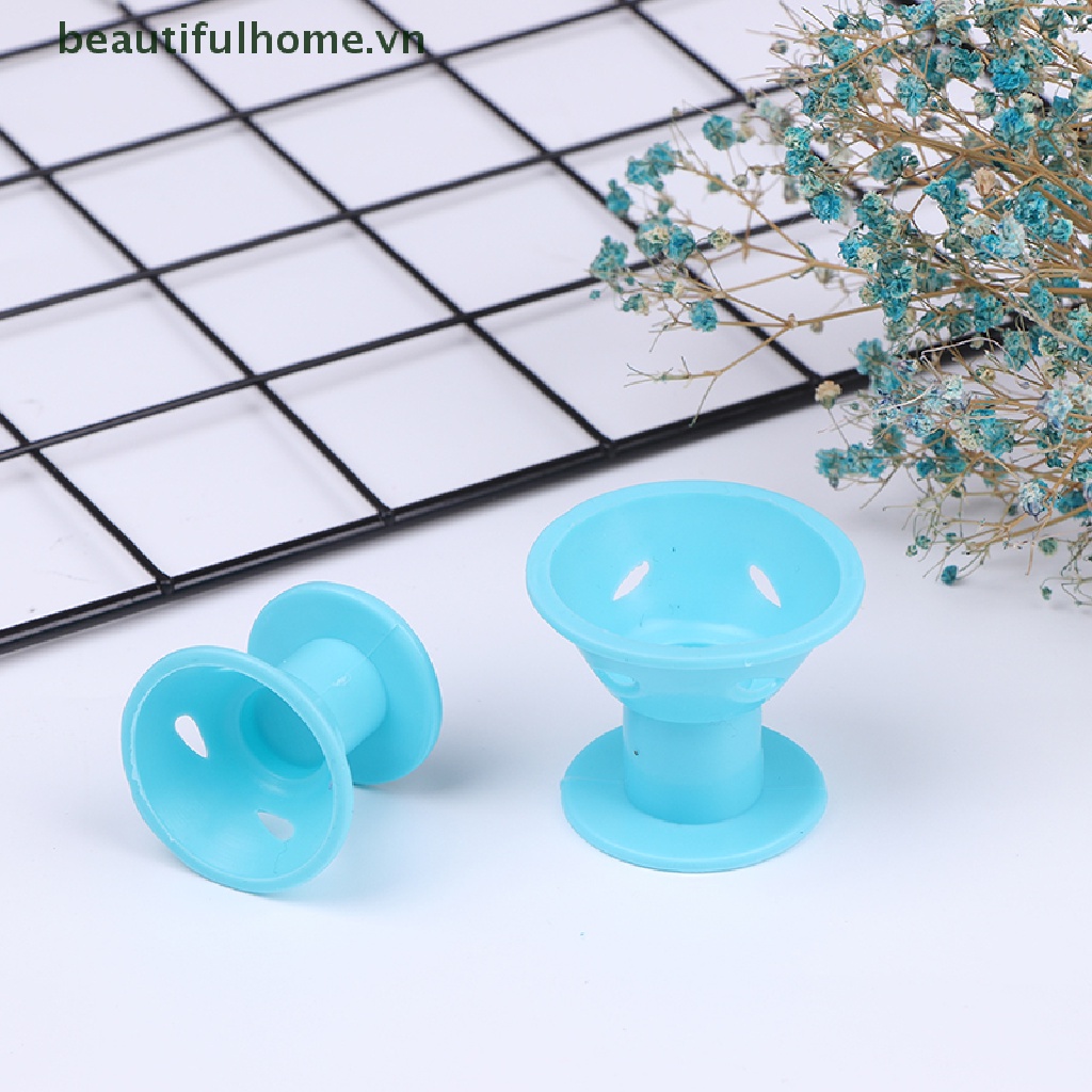 Bộ 10 Dụng Cụ Uốn Tóc Bằng Cao Su Silicon Mềm Không Dùng Nhiệt