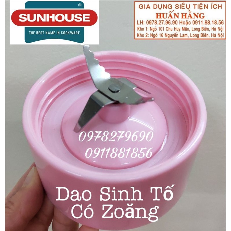 (LINH KIỆN SUNHOUSE) CỐC NHỰA SINH TỐ, DAO SINH TÔA MÁY XAY SUNHOUSE HTD5113G SHD5112 SHD5111 SHD5115