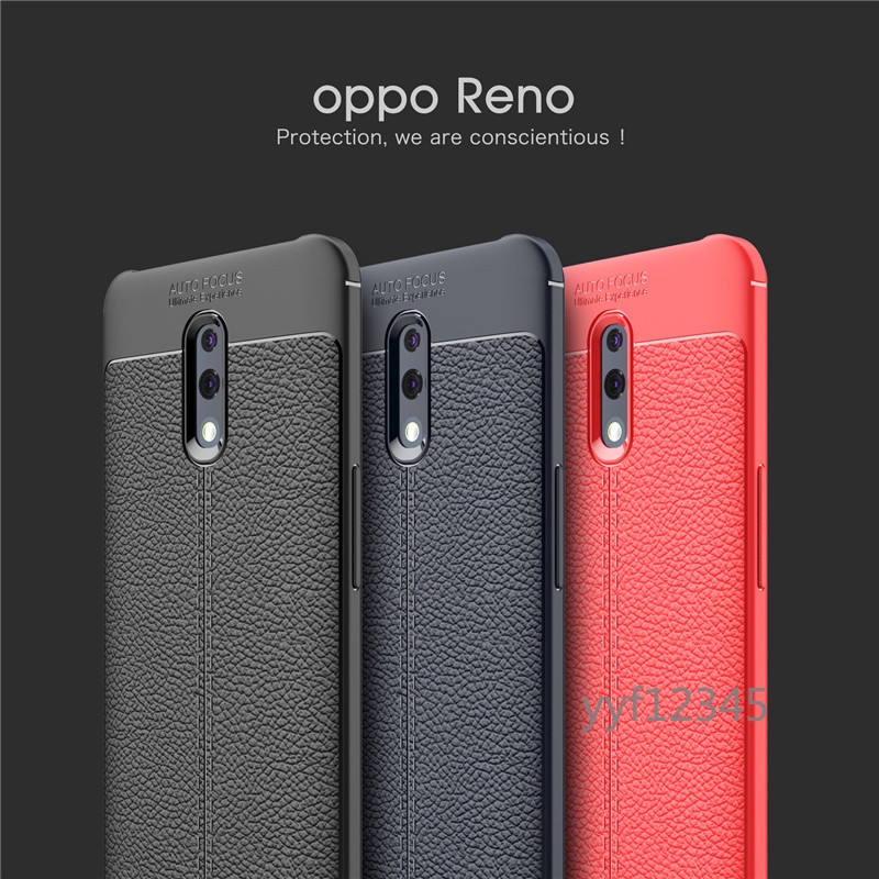 Ốp điện thoại vân da dành cho Oppo Reno Cph1917