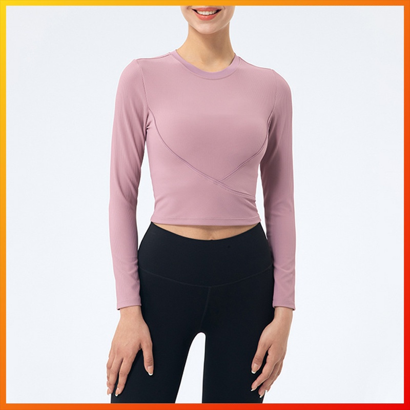 Lululemon    Áo Thun Thể Thao Dài Tay Cổ Tròn ds151 Chất Lượng Dành Cho Nữ